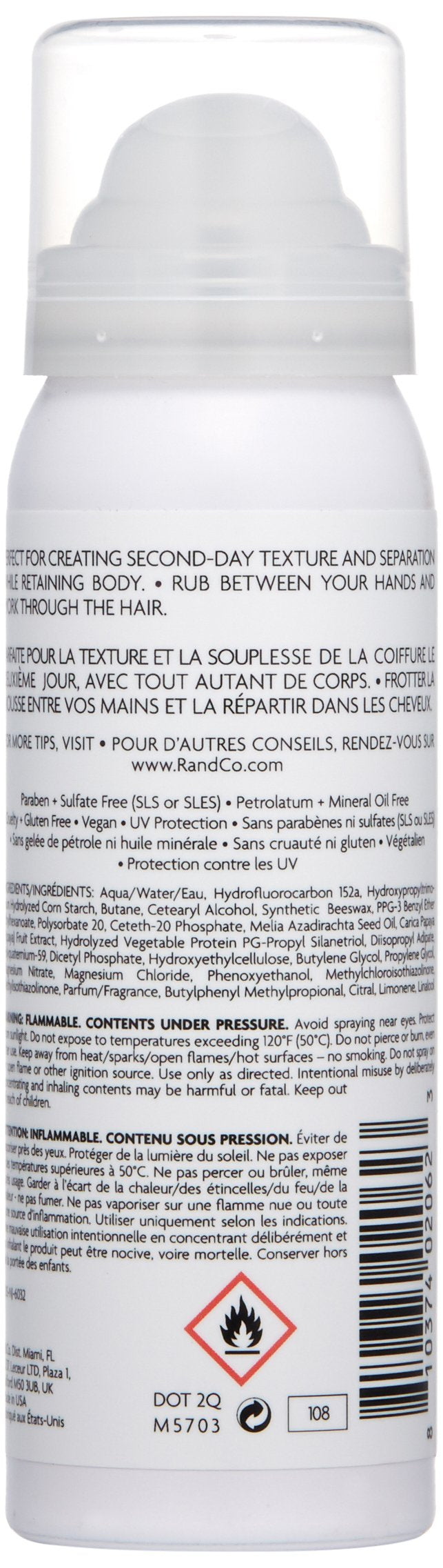 R+Co Aircraft Pomade Mousse | Lightweight Mousse for Texture, Volume & Definition | Anti-Frizz Hair Styling Foam for Tousled, Lived-In Looks | Vegan, Cruelty-Free & Paraben-Free | 2 Fl Oz Travel Size