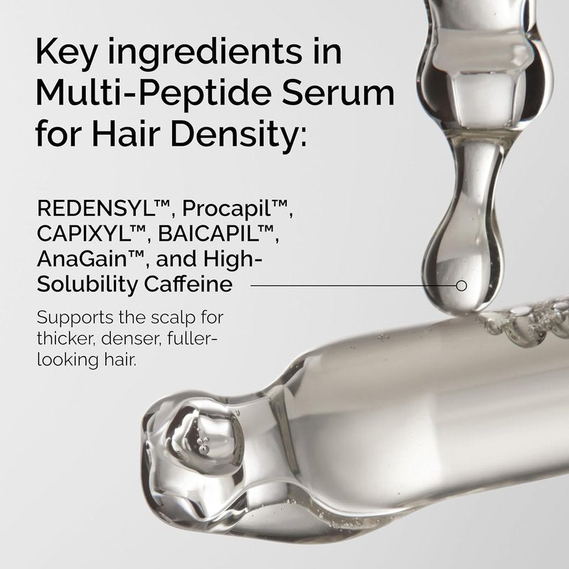 Multi-Peptide Hair Density Serum - Thicker, Fuller Hair Formula | 1 Fl Oz