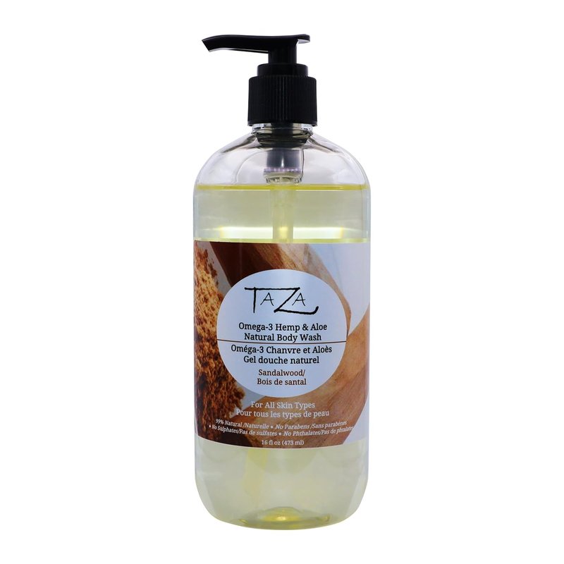 Taza Premium Natural Omega-3 Body Wash - Soft Skin Formula | 16 fl oz (473 ml)