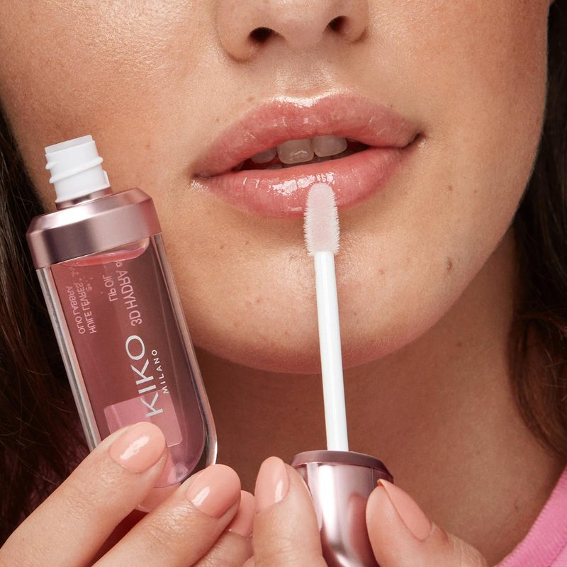 Kiko Milano 3D Hydra Lip Oil – Hydrating, Nourishing, High-Shine Lip Treatment, Non-Sticky, Moisturizing Formula with Vitamin E – 03 Glossed Glass – 6.5ml