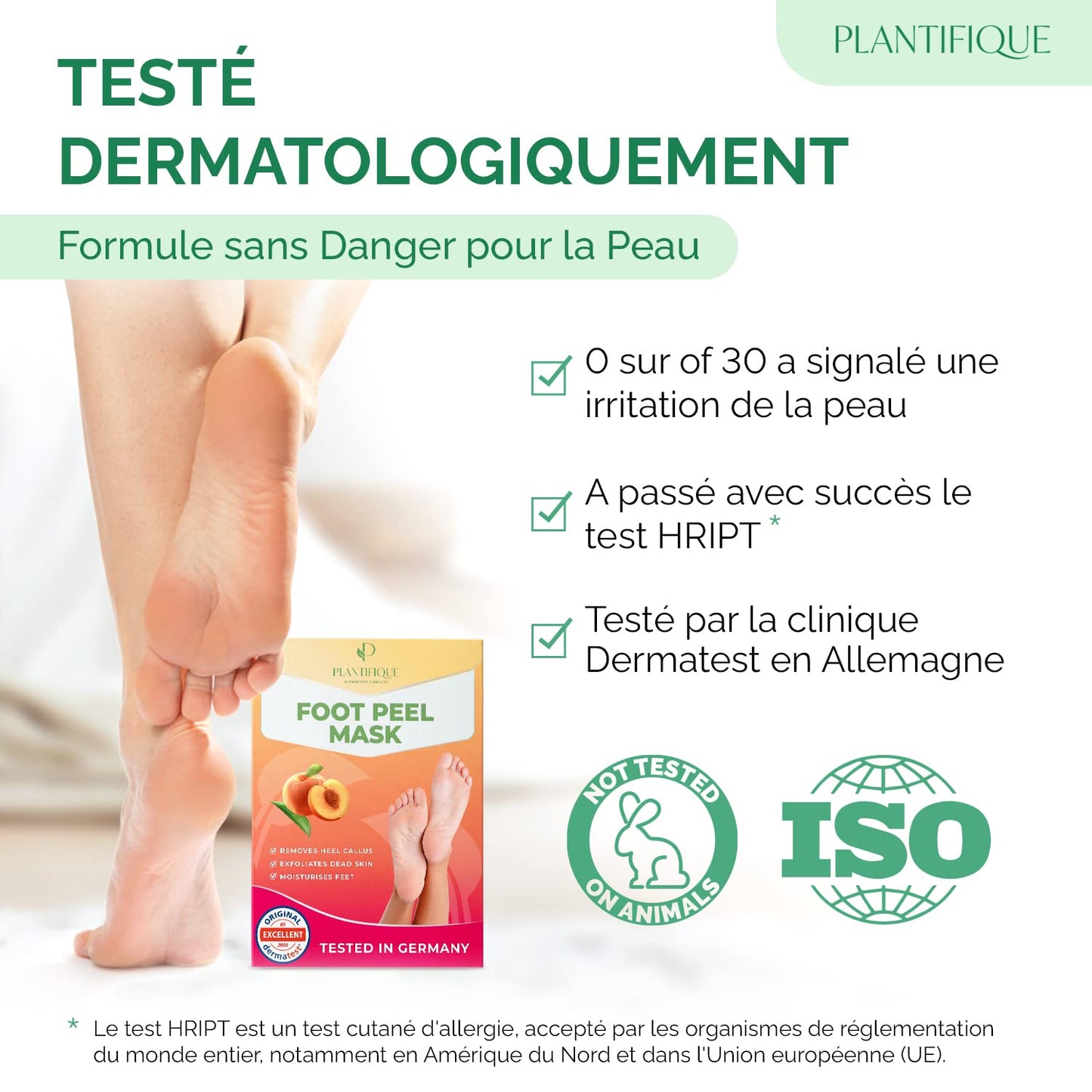 Plantifique Foot Peeling Mask - Exfoliating Clay Mask for Baby Soft Feet | 2 Pack, 110g