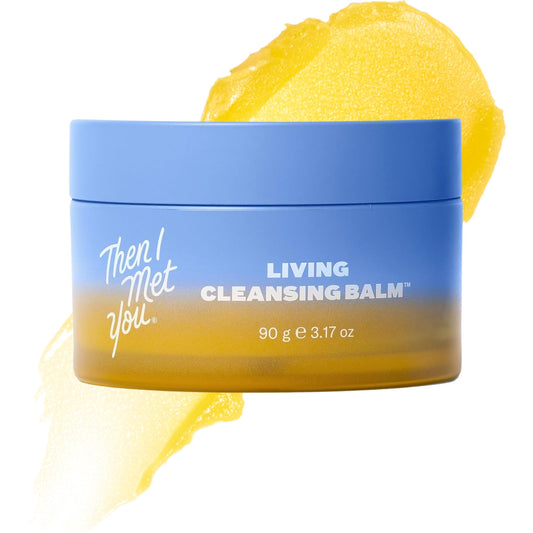 Then I Met You Living Cleansing Balm, Makeup Remover, Cleansing Oil, Face Cleanser, Melts Makeup & Sunscreen, Non-Stripping Zero Residue Oil Cleanser, First-Step Clean Vegan Korean Skincare