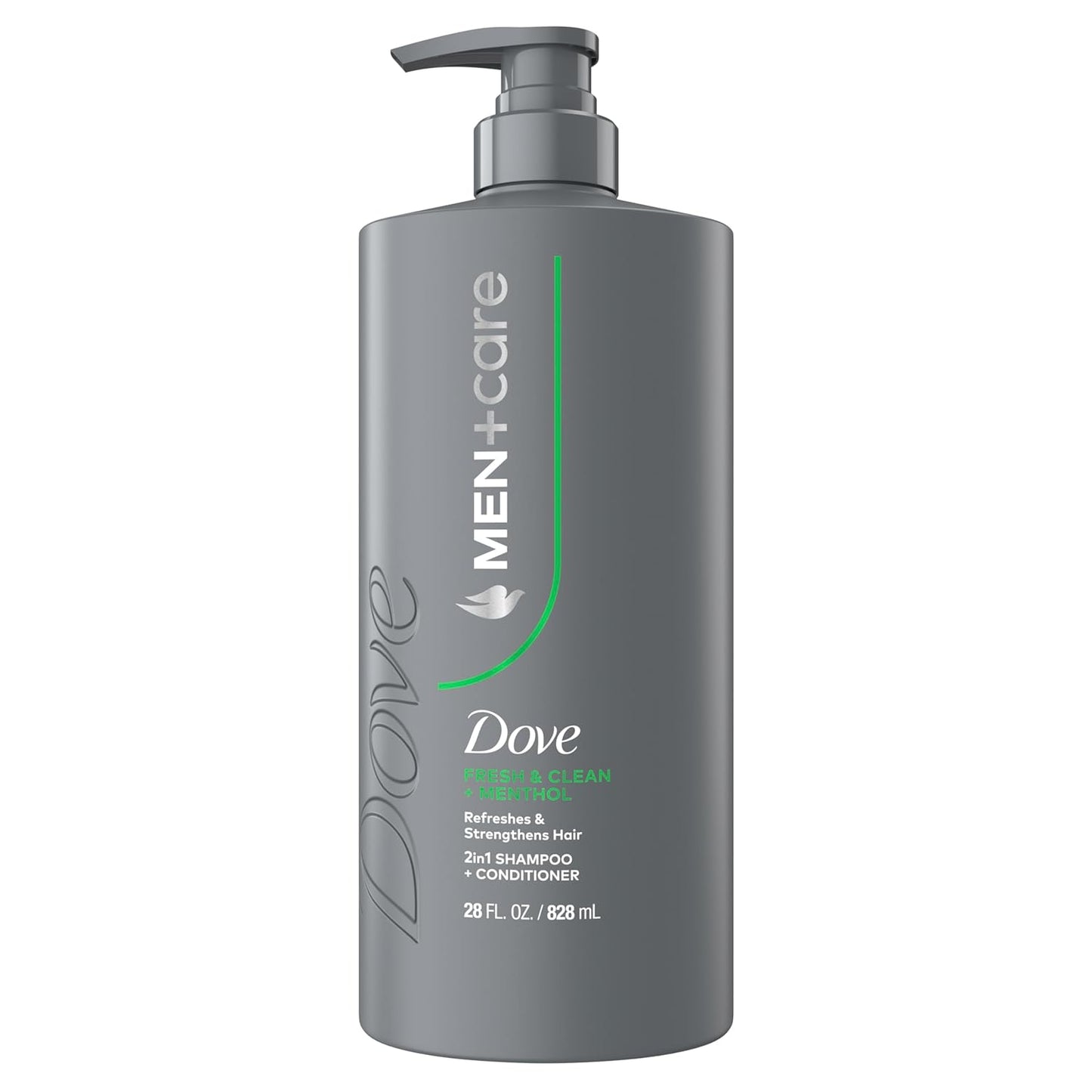 Dove Men + Care Shampoo - Fresh & Clean Hair Refreshing Formula with Menthol | 28 fl oz