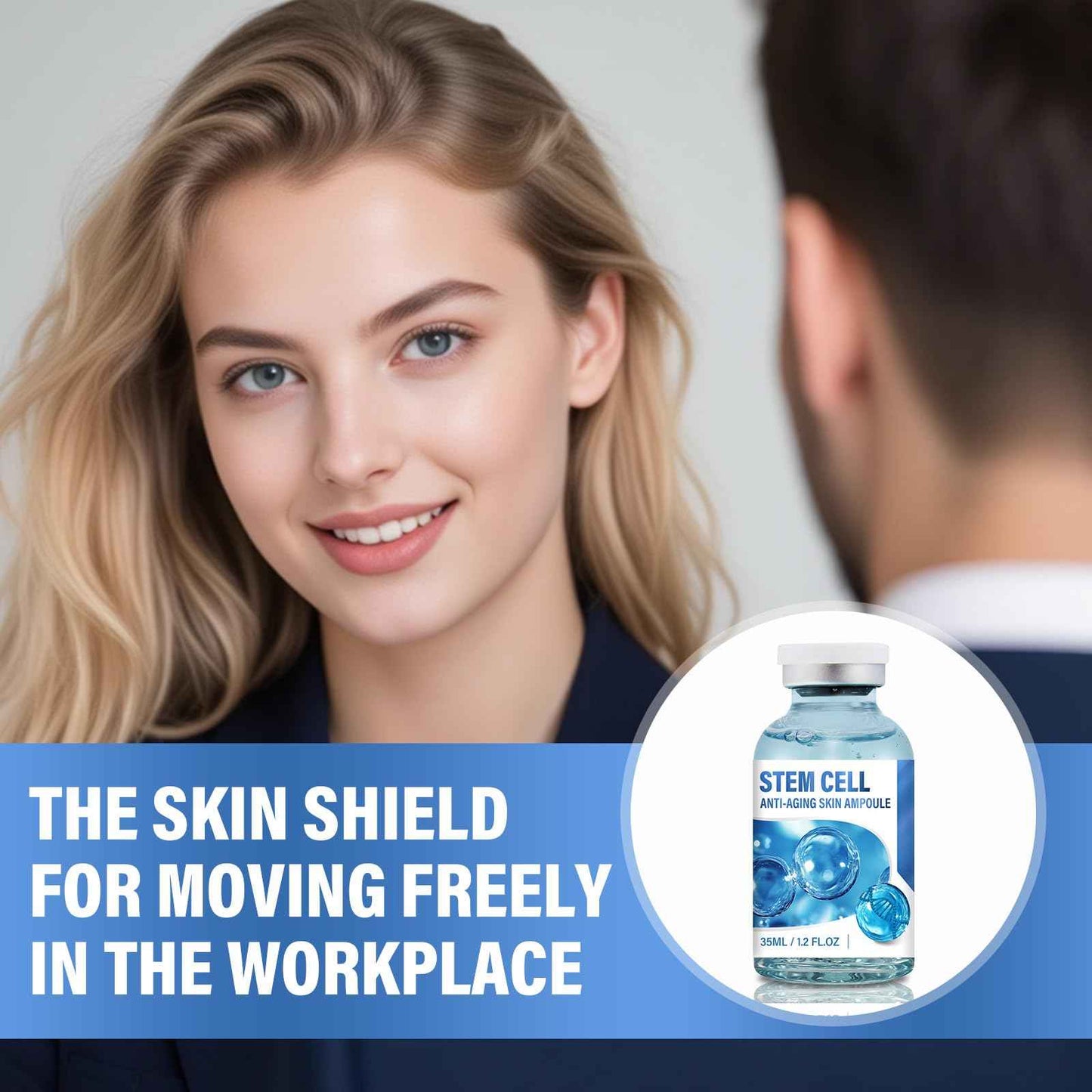 Stem Cell Serum for Face,Face Serum to Fight Against Age,Microneedling S-erum Nourishes Skin,Reduces Wrinkles,Supports Use With Microneedling