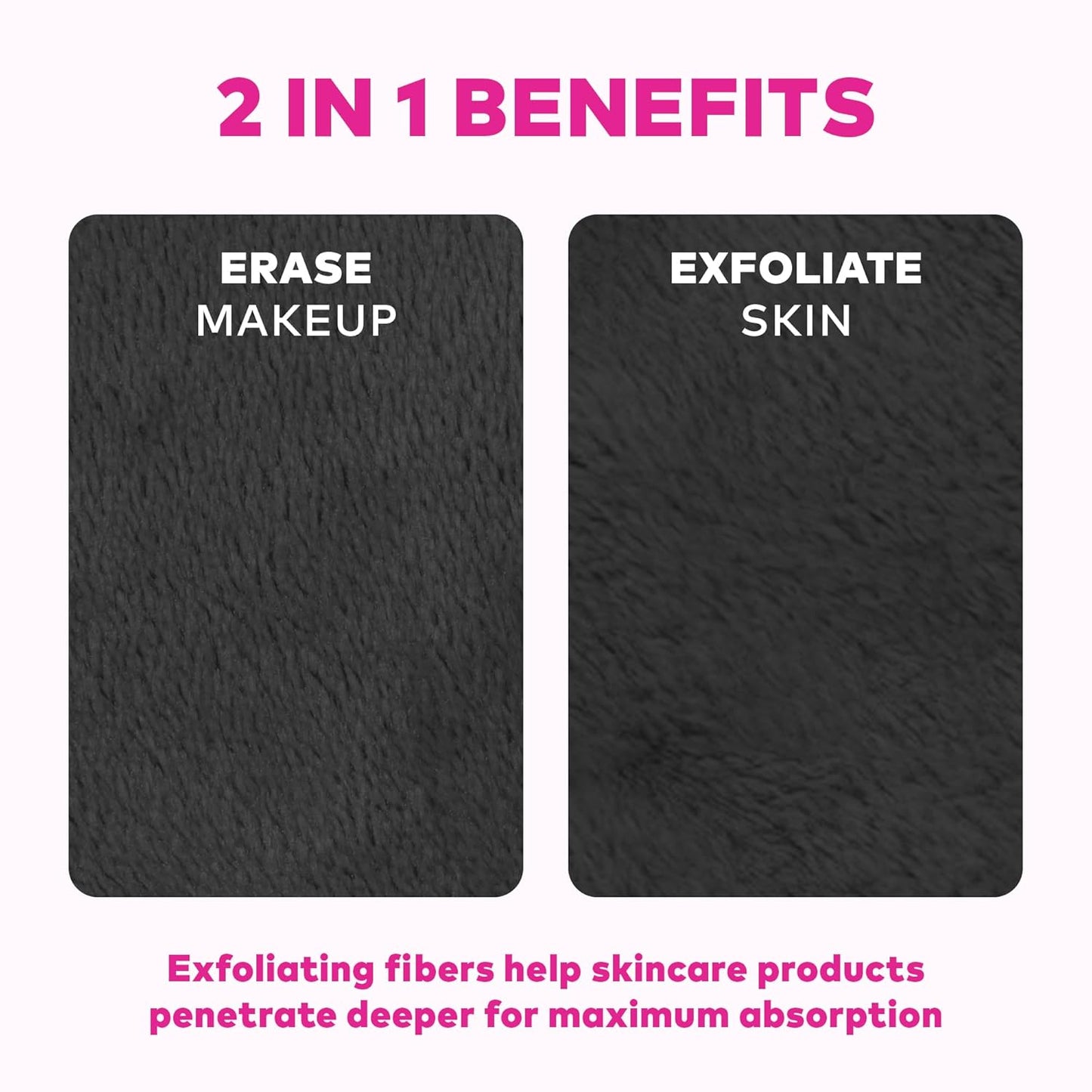 MakeUp Eraser Mini PRO 5-Pack | Effortlessly Remove All Makeup With Just Water - Includes Waterproof Mascara & More!