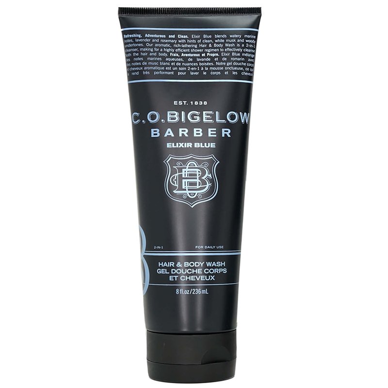 C.O. Bigelow Men's Lavender & Rosemary Shampoo & Body Wash - 8 Fl Oz Elixir Blue No. 1604