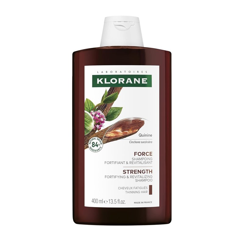 Klorane Strengthening Shampoo with Quinine - Natural Thickening Formula for Thinning Hair | 13.5 fl. oz.