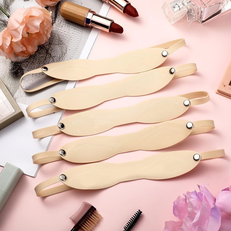 Microblading Practice Skin - 20 Pieces Silicone Eyebrow Tattoo Kits for Beginners | Dotted Line Design