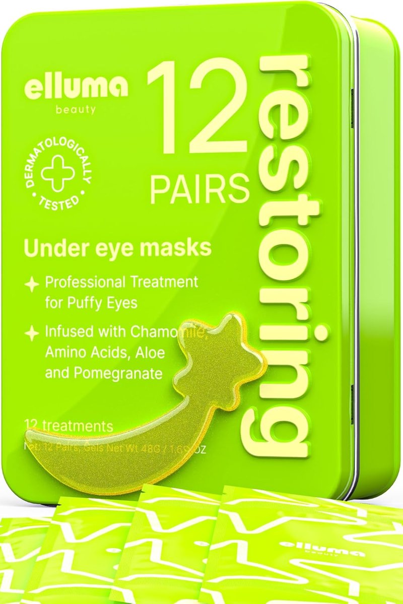 Hydrogel Under Eye Patches - 12 Pairs for Puffy Eyes, Dark Circles & Wrinkles | Chamomile Infused
