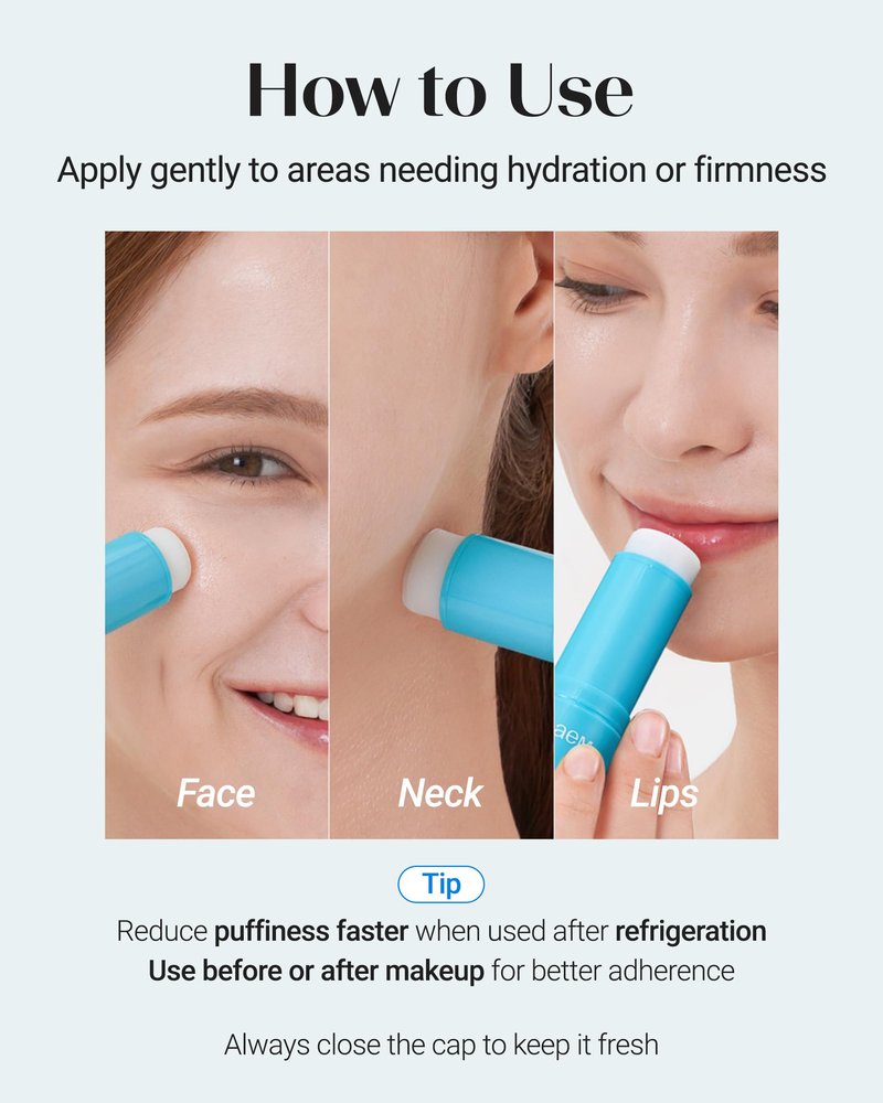 THESAEM Iceland Hydrating Eye Stick - Cooling Balm - Dark Circles & Puffiness – Under Eye Treatment - Reduce Wrinkles and Moisturizing - Minimize Dark & Puffy Eyes - Aqua Scent, 0.38 oz 2 Pack