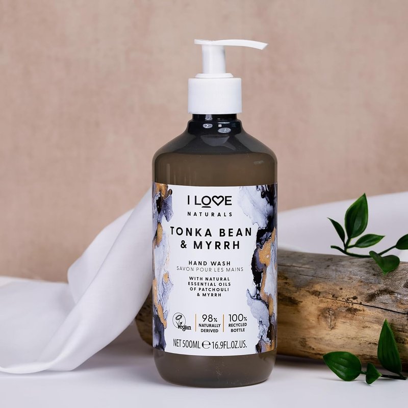 Tonka Bean & Myrrh Hand Wash - Hydrating Essential Oil Soap - Skin-Smoothing Formula | 16.9 oz