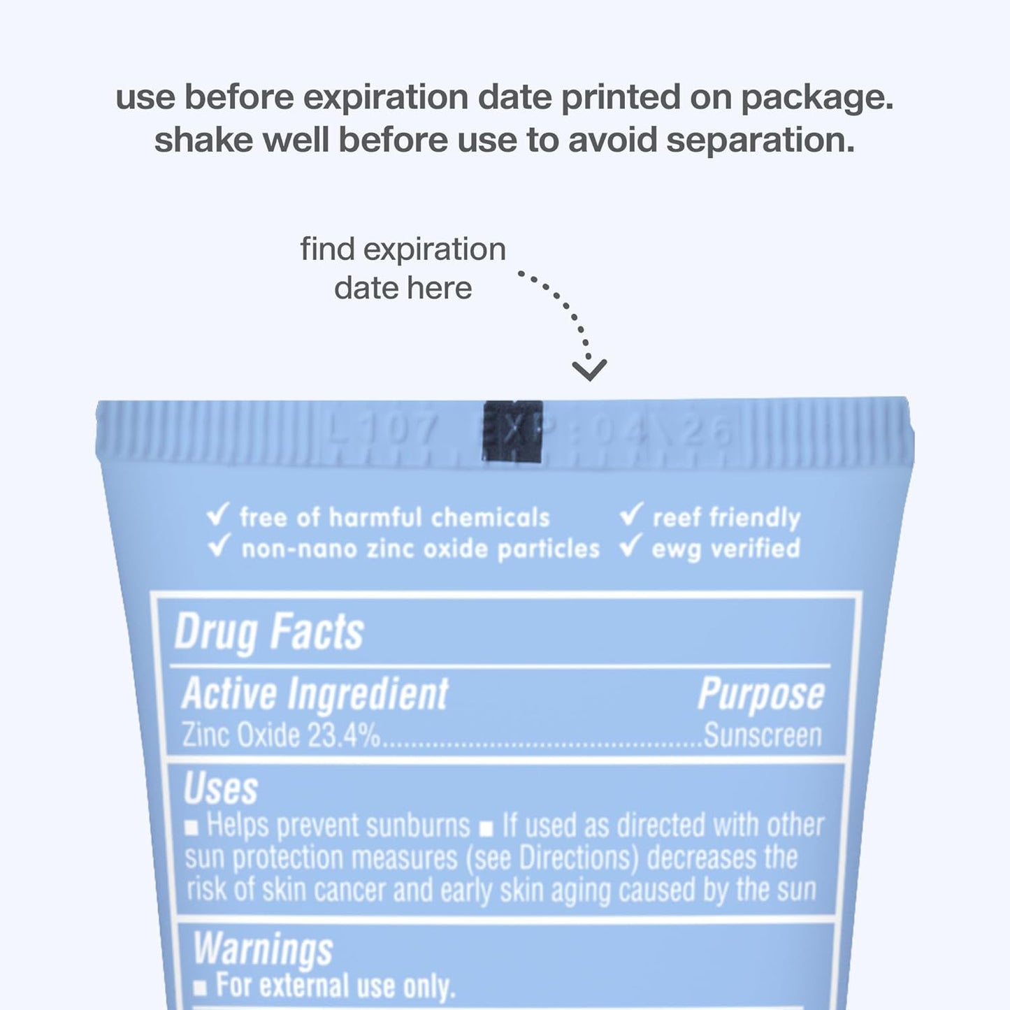 Thinksport SPF 50+ Mineral Sunscreen - Clear Zinc Oxide, Water-Resistant, Vegan | 6 Fl Oz