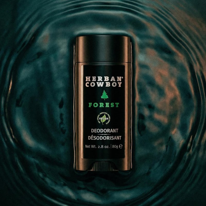 Herban Cowboy Forest Aloe Infused Deodorant with Hints of Cedar, Mandarin, and Black Pepper (2.8 oz) (2 Pack, Forest)