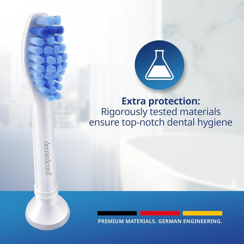 Philips Sonicare Replacement Heads - Medium Toothbrush Heads | 8 Pack, Compatible with HX6015/03