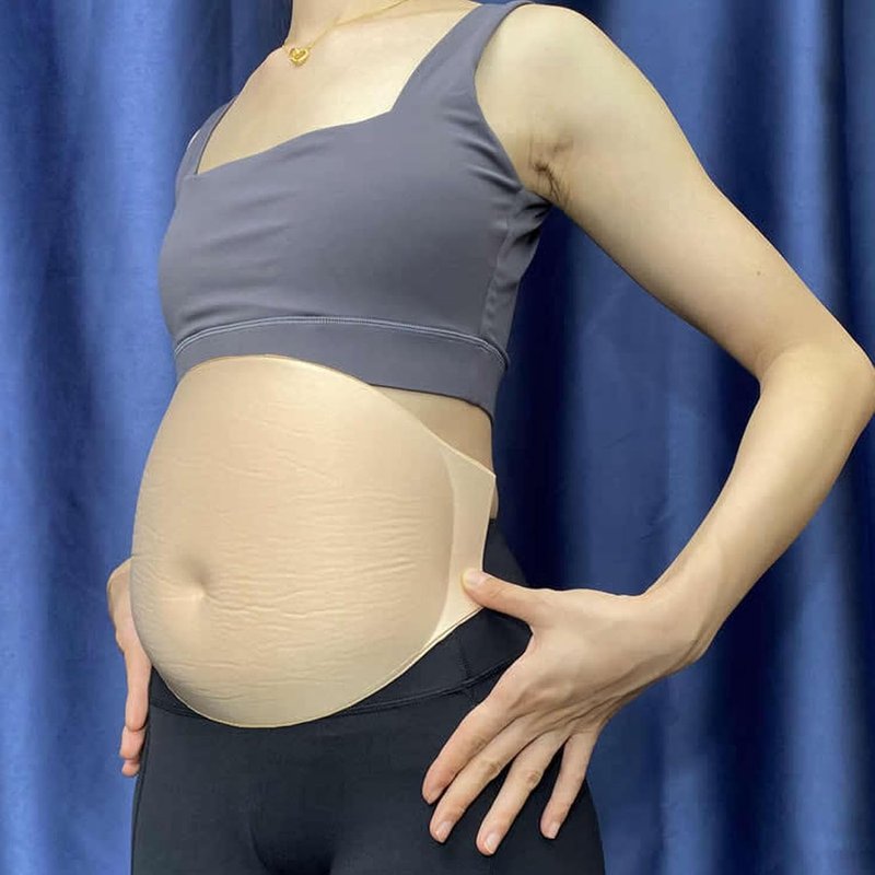 Fake Pregnant Belly - Breathable Soft Lightweight Role Play Accessory | Small (5.9in)