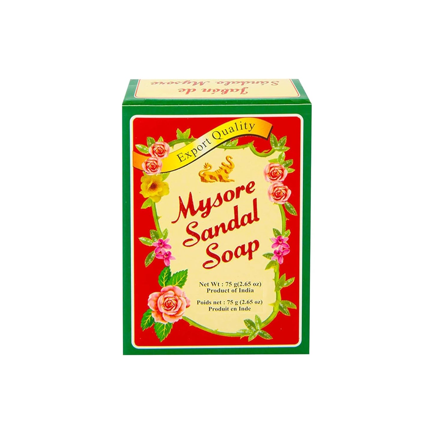 Mysore Sandal Soap - Natural Fragrance Bar | 75g | Pack of 12