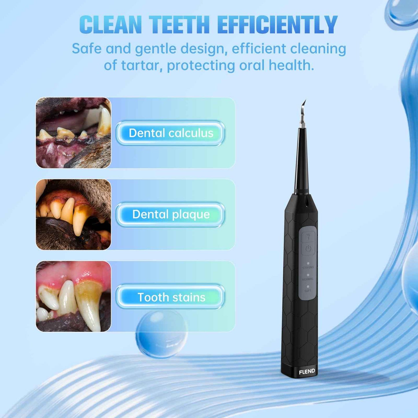 Ultrasonic Dental Care Device – High-Frequency Plaque & Tartar Control, 3 Adjustable Modes, Waterproof, USB Rechargeable, Magnify