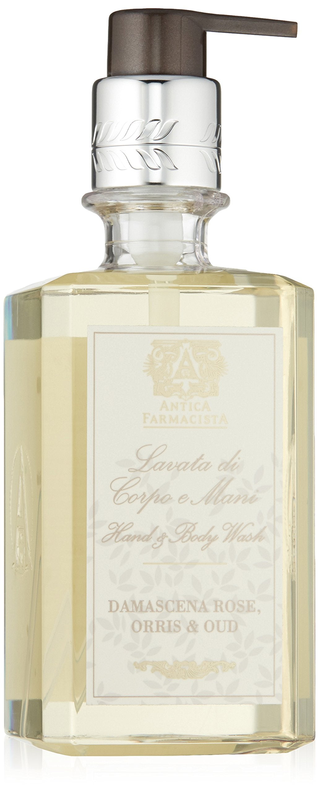 Antica Farmacista Hand & Body Wash - Luxury Nourishing Body Wash - Hydrating Hand Cleansing Wash - Bath & Body Gift - Damascena Rose, Orris & Oud, 10 fl oz