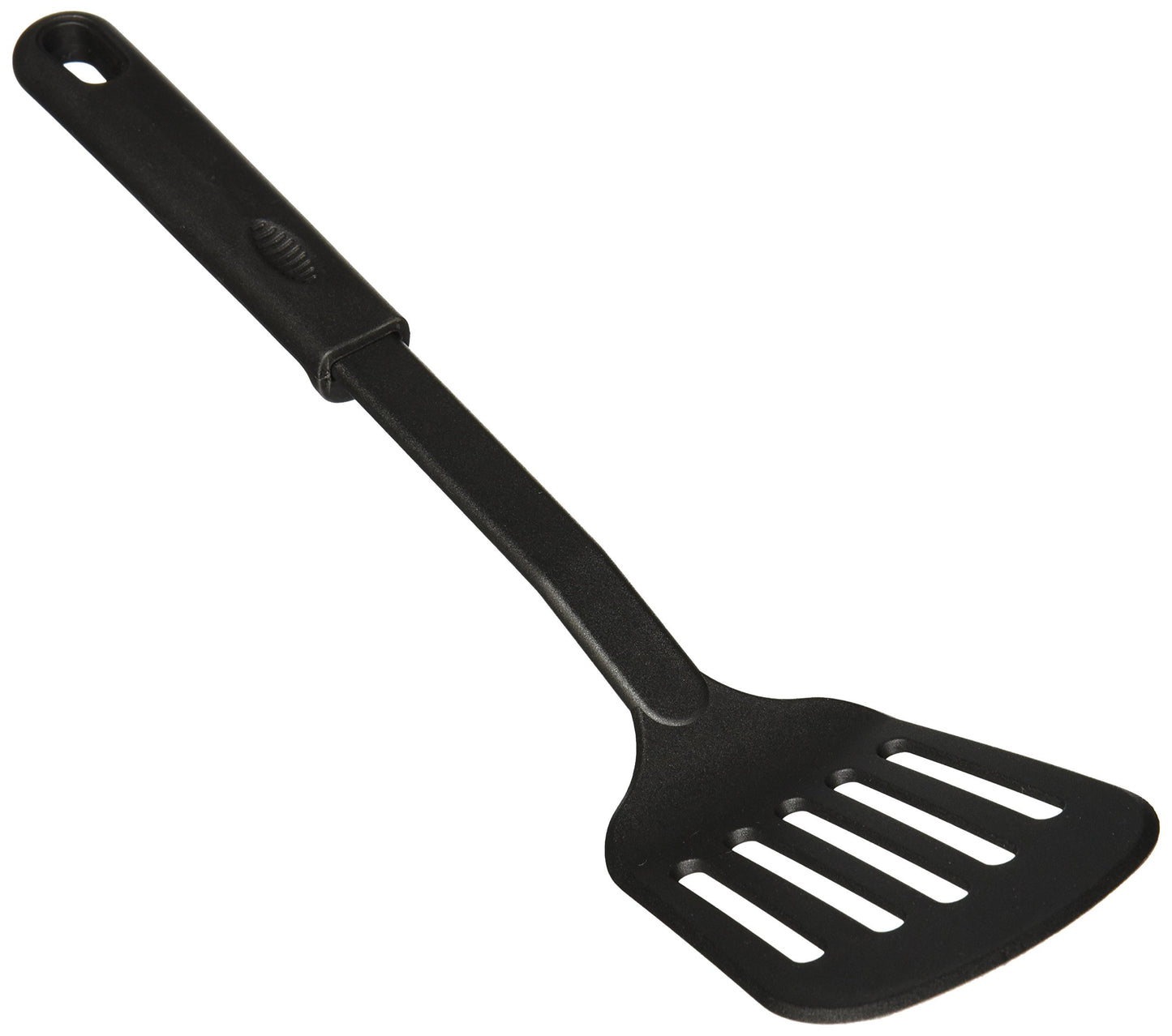 Winco Nylon Slotted Spatula, Black Medium, 12-3/4"