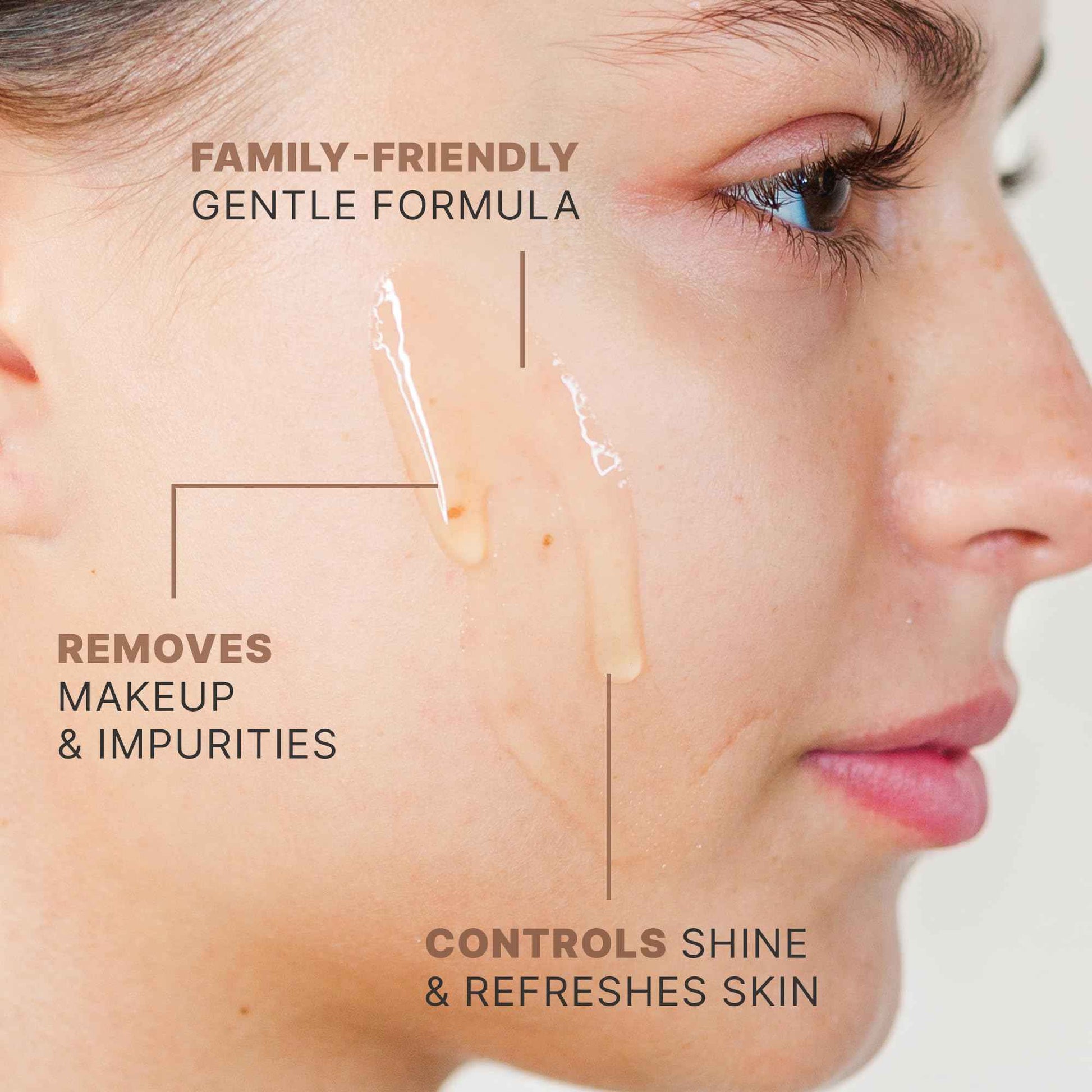 Beauty by Earth Clean Face Wash - USA Made with Organic & Natural Ingredients, Non-Toxic Facial Cleanser