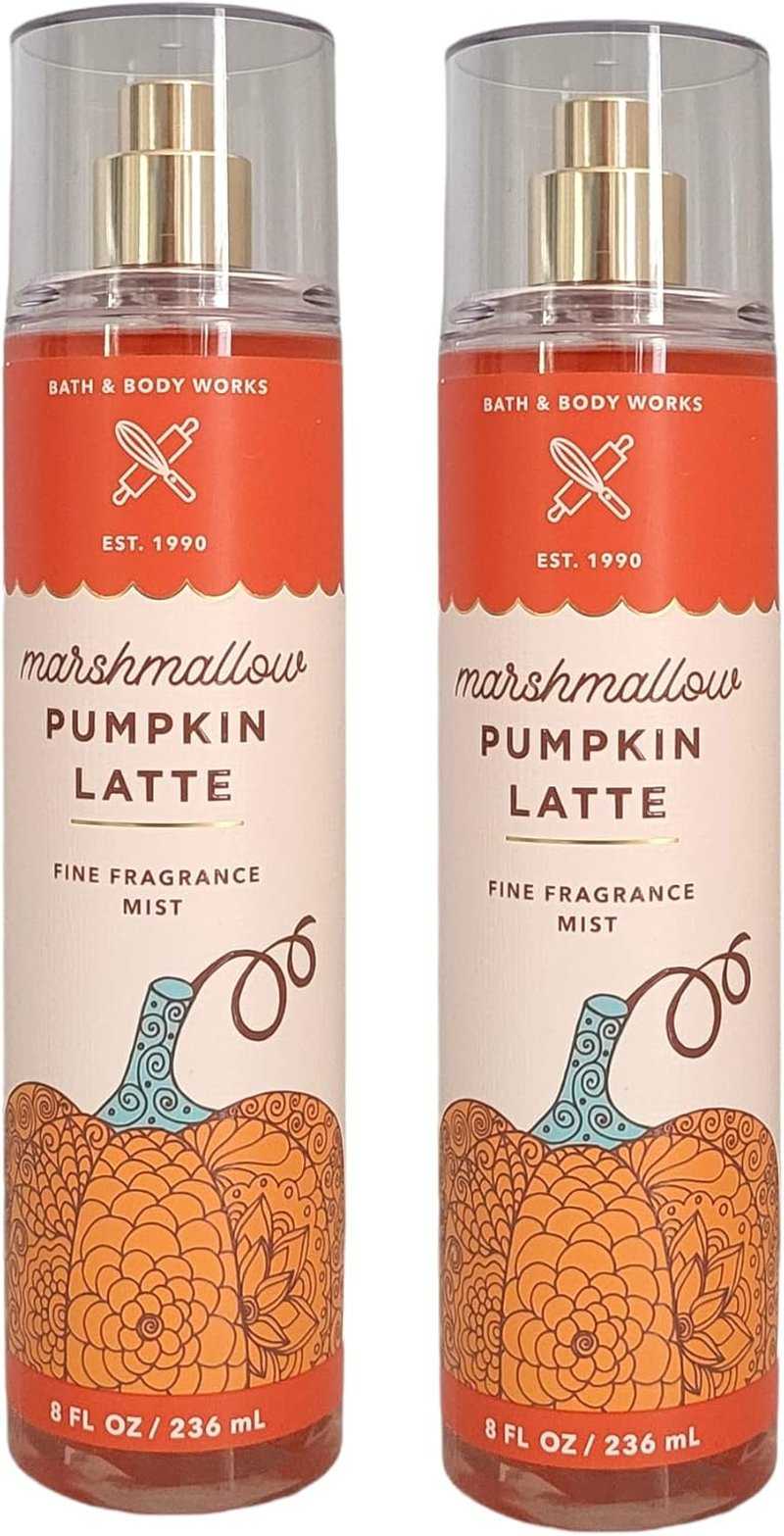Marshmallow Pumpkin Latte Fine Fragrance Mist - Pack of 2 | 8 oz Bottles