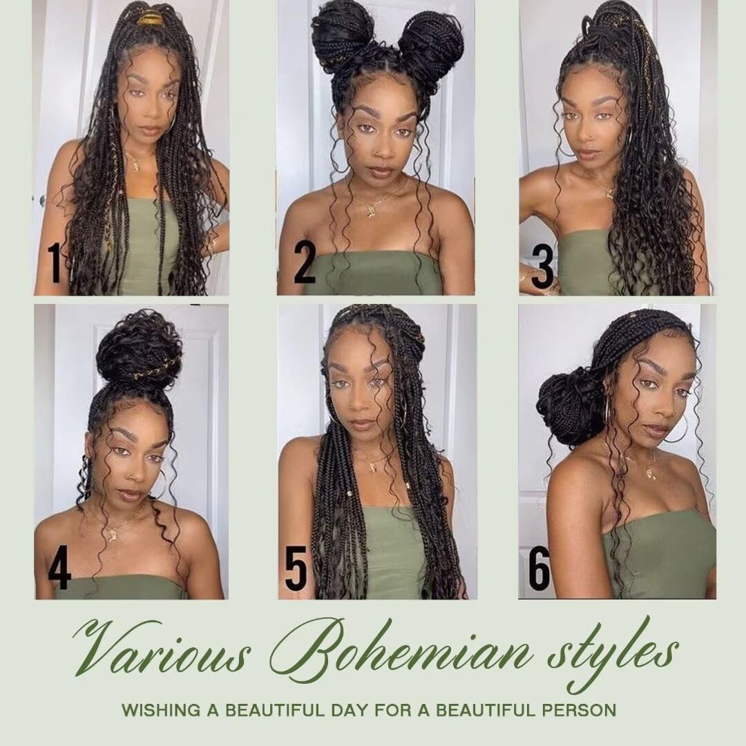 Human Braiding Hair - 100% Virgin Deep Wave Bulk Extensions | 22 Inch, Natural Black, 2 Bundles