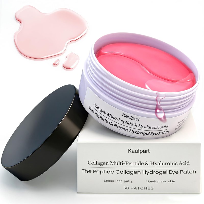 Pink Hydrogel Eye Patch for Puffy Eyes and Dark Circles, Under Eye Mask, 60 Under Eye Patches,Undereye Hydrating & Cooling, Suitable For All Skin Types -A