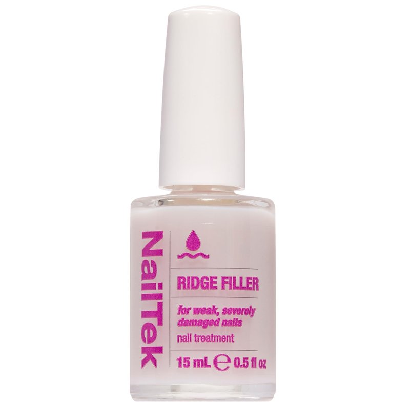 Nail Tek Ridge Filler Formula 4 – Clear Ridge Filler for Nails, Base Coat, Nail Strengthener Polish for Weak & Damaged Nails, 0.5 fl oz