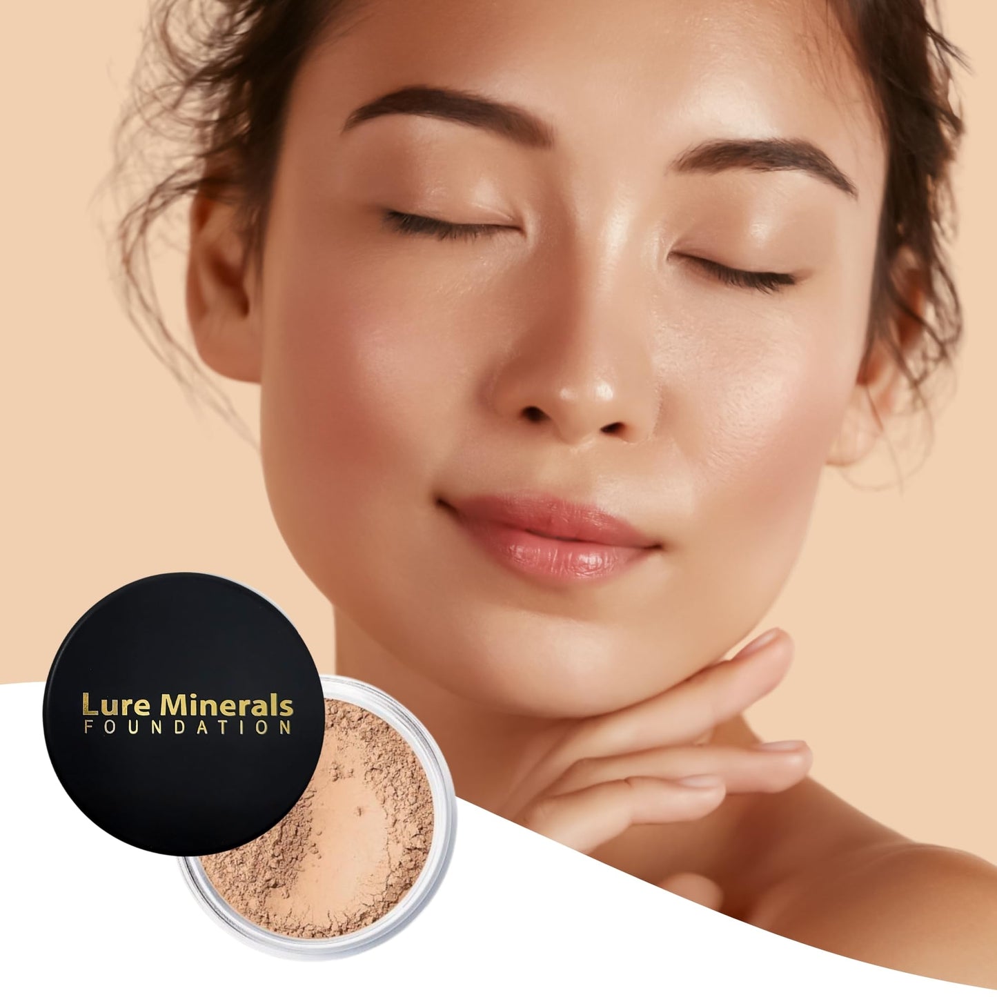 Bisque Loose Face Powder Concealer-14g Sifter Jar Mineral-Based Concealer for face, Lightweight Coverage, Conceals Redness + Blemishes, Talc Free, Vegan