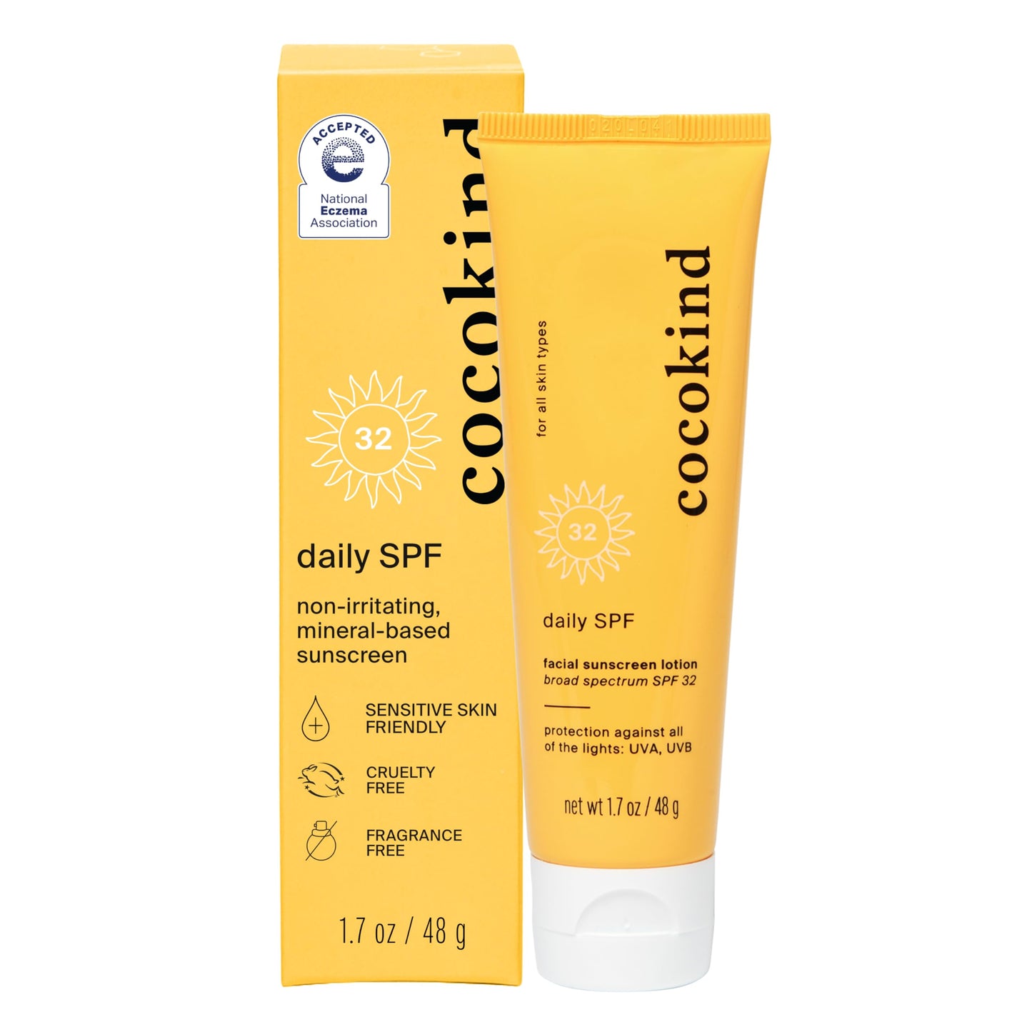 Cocokind Daily SPF Mineral Face Sunscreen, 1.7 Fl Oz