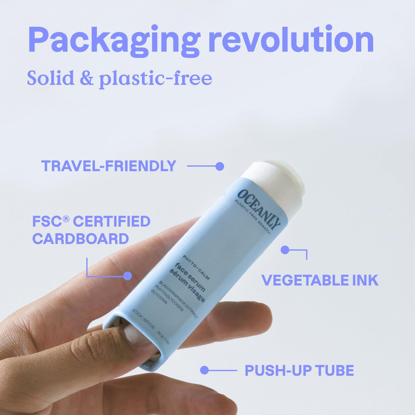 ATTITUDE Oceanly Face Serum Bar, EWG Verified, Plastic-free, Plant and Mineral-Based Ingredients, Vegan and Cruelty-free Beauty Products, PHYTO AGE, Unscented, 1 Ounce