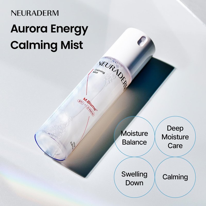 NEURADERM Calming Mist, Soothing Hydrating Facial Spray Makeup Fixer for All Skin Types with Ceramide to Restore Skin Barrier and Reduce Puffiness (100ml, 3.38 fl.oz)