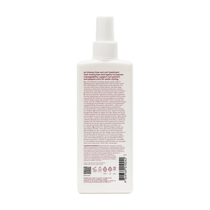 EVO Baby Got Bounce Curl Treatment - Anti Frizz Hair Treatment for Wavy & Curly Hair - Moisturizes, Repairs & Detangles - 6.8 fl oz