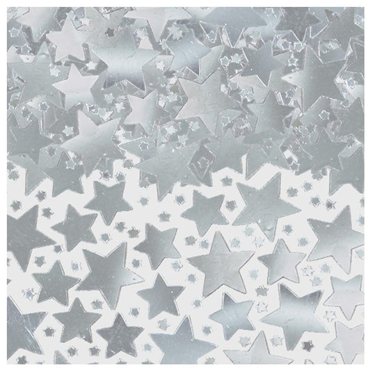 Silver Metallic Star Confetti - 2.5 oz. (1 Count) ? Fun & Shiny Decoration for Parties and Events