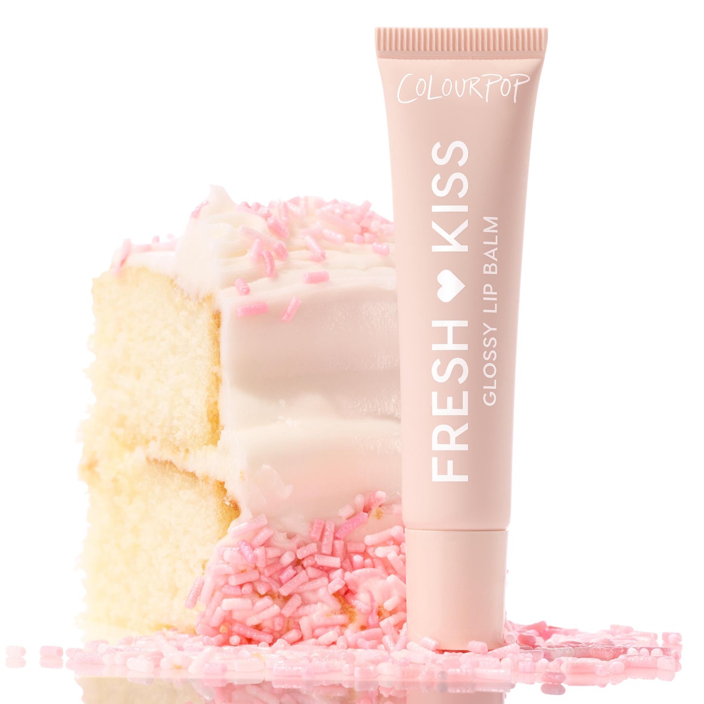 ColourPop Fresh Kiss Glossy Lip Balm - Hydrating Lip Care Enriched with Peptides, Hyaluronic Acid, Shea Butter & Vitamin E for an Ultra-Cushiony Formula - Vanilla Cake (2 Count)