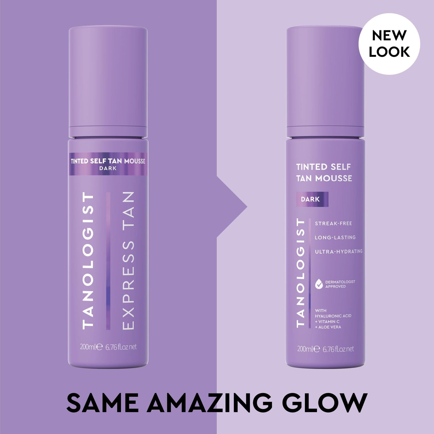 Tanologist Dark Self Tan Mousse, Tinted Self-Tanning Mousse, Streak-Free, Natural Glow, No Fake Tan Smell Or Orange Tone, Long Lasting, Clean Ingredients, Vegan, 6.76 fl. oz/200 ml Bottle