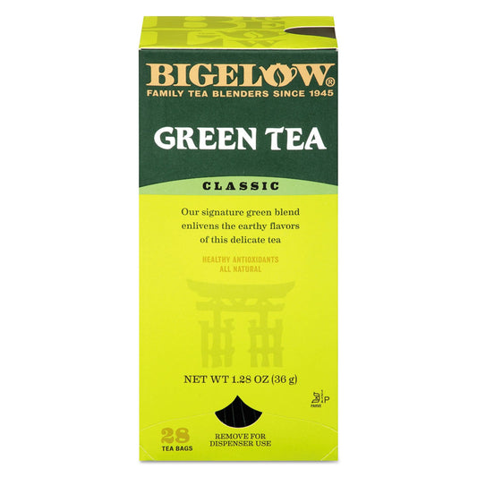 Bigelow Green Tea Bags, Box Of 28 Bags