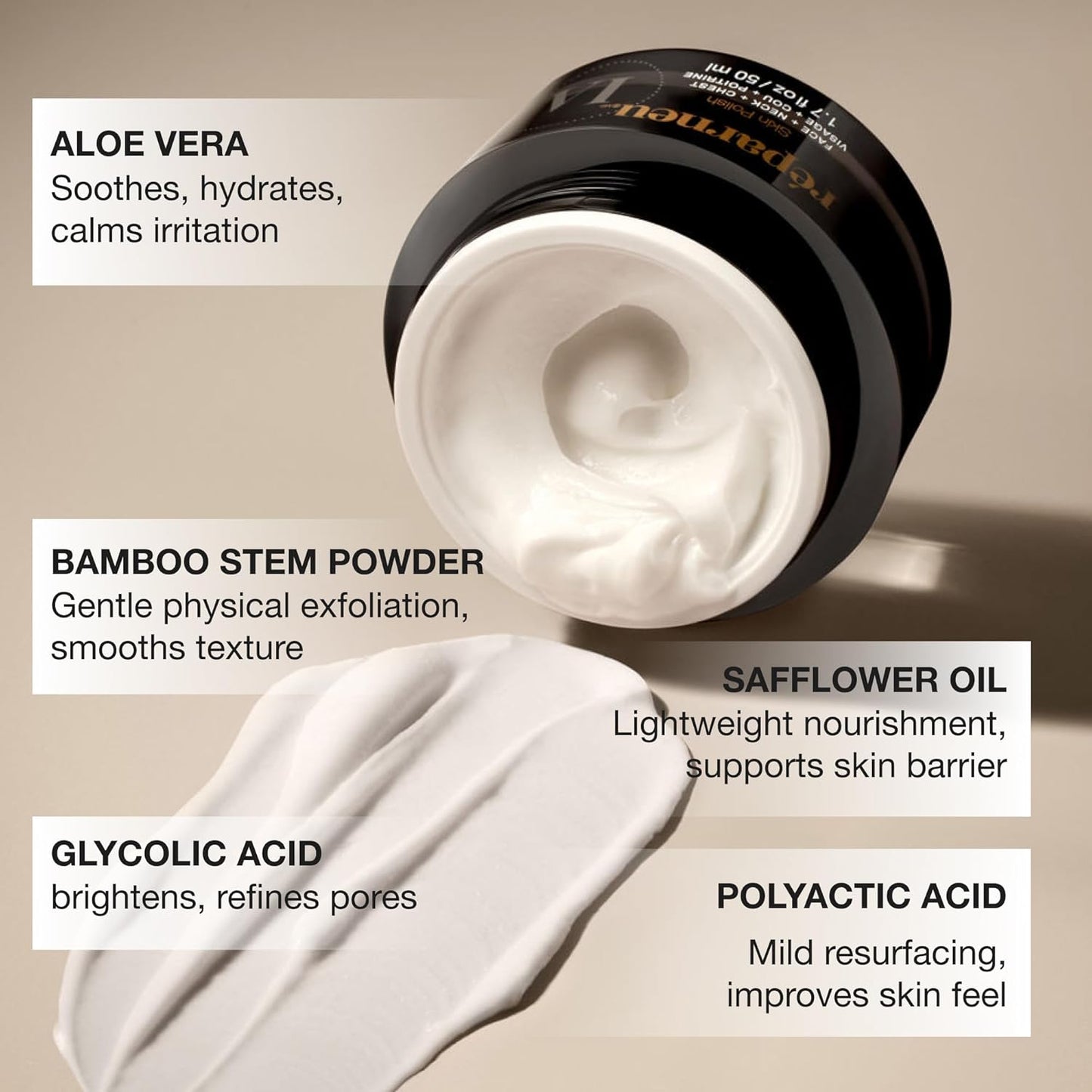 InfiniteAloe Microdermabrasion Polish - Rejuvenate Face, Neck & Chest Skin | 1.7oz