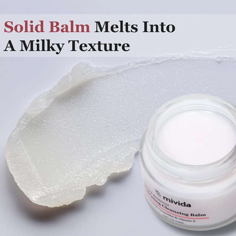 Makeup Melting Cleansing Balm - Waterproof Makeup Remover with Ceramides & Hyaluronic Acid | 3.5 fl oz