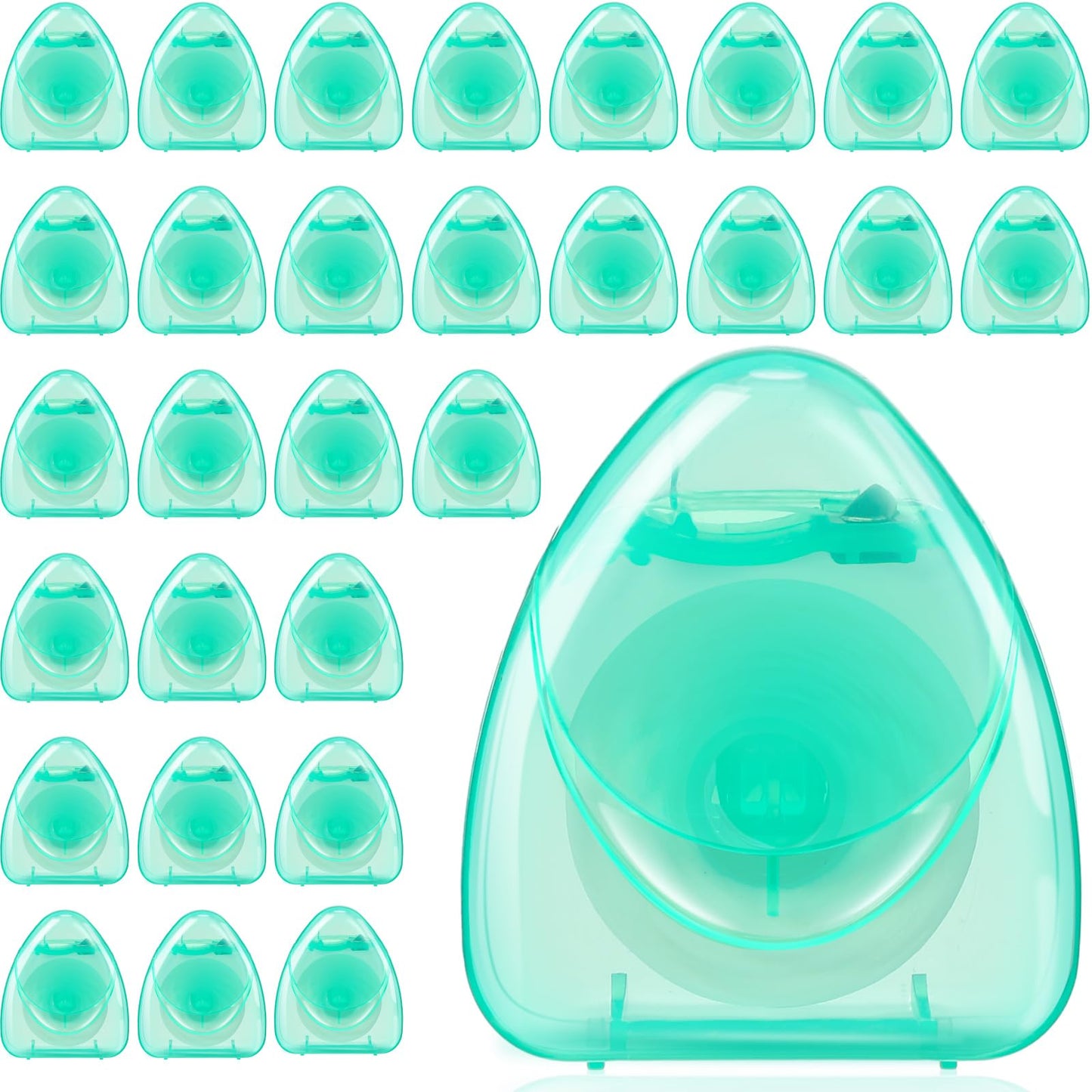 Dandat 30 Boxes Dental Floss Bulk Travel Mint Waxed Dental Floss for Food Removal Tooth Floss Adults, Each Floss Tape 54.68 Yard/ 50m
