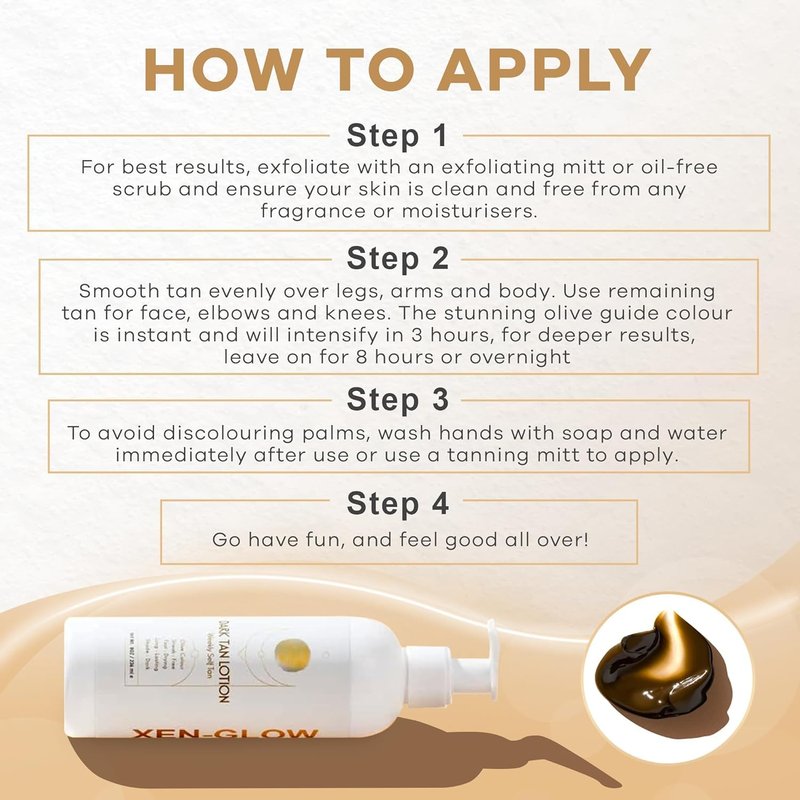 Dark Self Tanning Lotion for Face & Body - Hydrating Sunless Tanner for a Natural, Streak-Free Olive with Vitamin E, C & Aloe - Fast-Drying Dark Self Tanner for Sensitive, Fair & Pale Skin - 8 fl oz