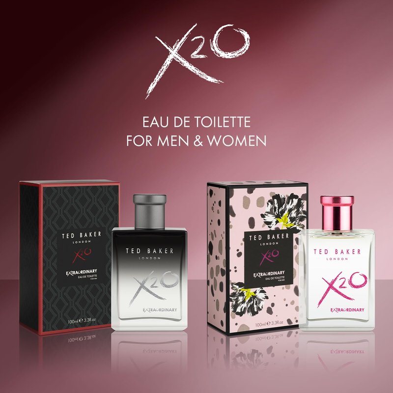 Ted Baker X20 Extraordinary Her Eau de Toilette Fruity Floral Perfume for Women with Grapefruit, Magnolia & Musk Elegant, Sophisticated, Long Lasting Scent For Her 3.38 oz