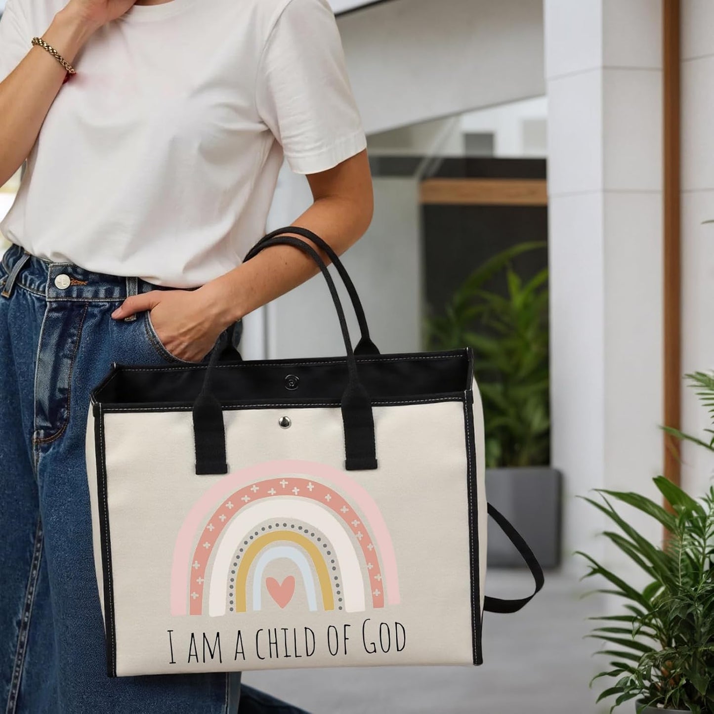 Goddaughter Gifts - I Am a Child of God First Communion & Baptism Gift | Black