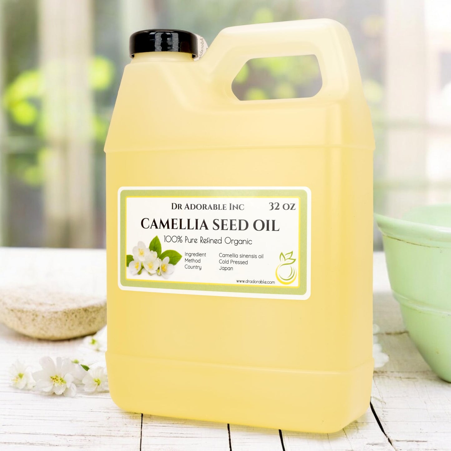 Dr Adorable - 32 oz - Camellia Seed Oil - 100% Pure Natural Organic Cold Pressed