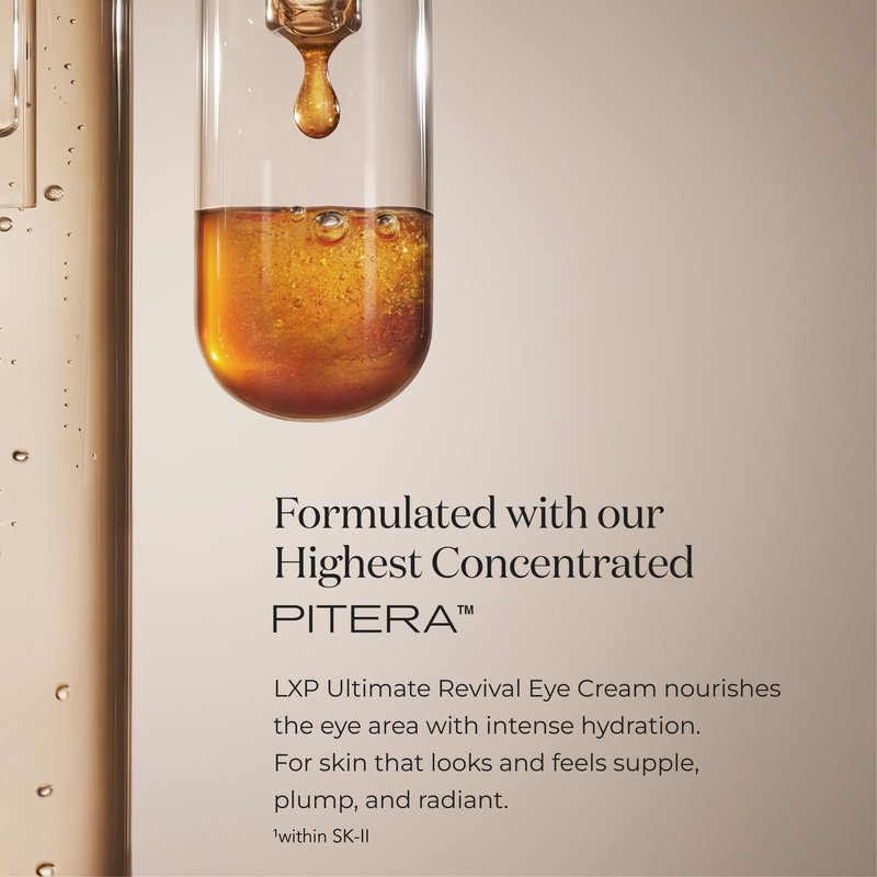 SK-II LXP Ultimate Revival Eye Cream - Ultra Rich Under Eye Cream for Wrinkles, Firmness & Dryness - Infused with a Concentrated Formula to Restore Radiance & Enhance Elasticity (0.52 oz)