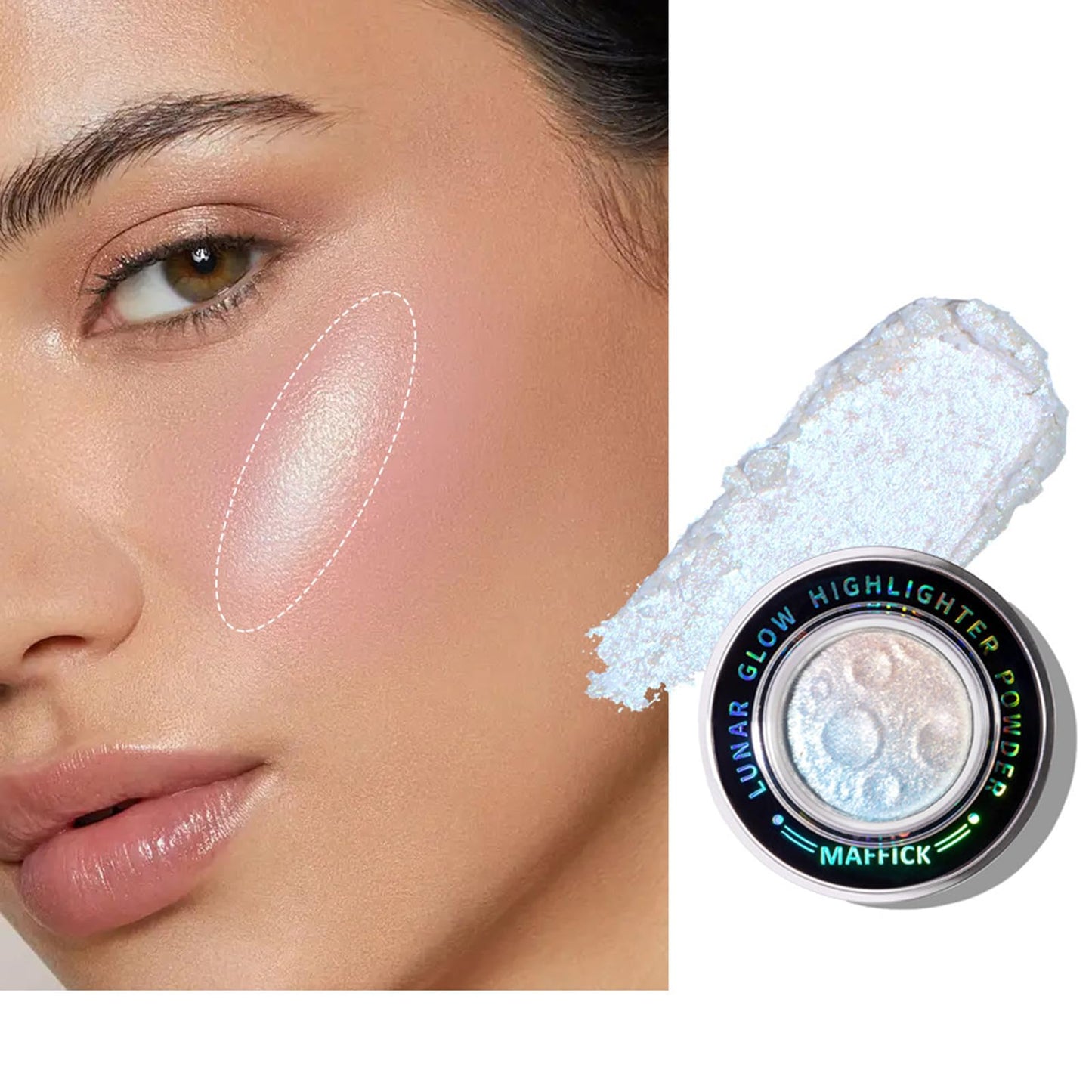 Lunars Glow Highlighter Powder Body Highlighter Makeup Palettes Smooth Powder Sparklings Highlighter Makeup