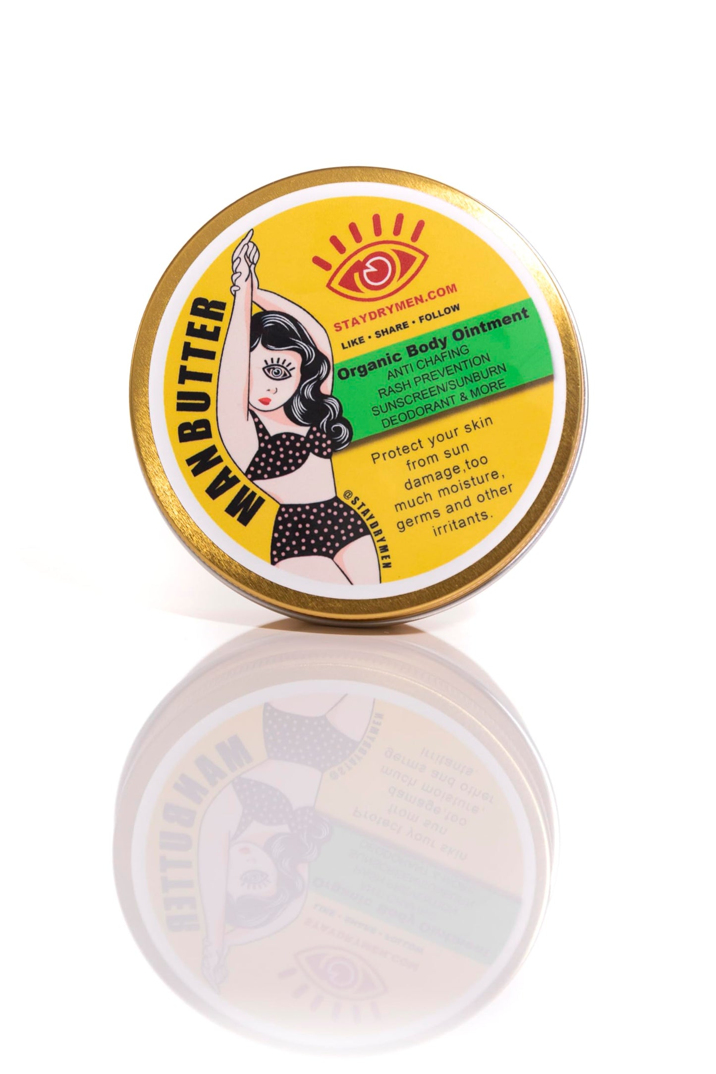 Drymen Products Manbutter Body Butter 4oz Full Skincare Healing Balm for Dry Skin Nourishing Moisturizer Natural Ingredients Soothing Relief