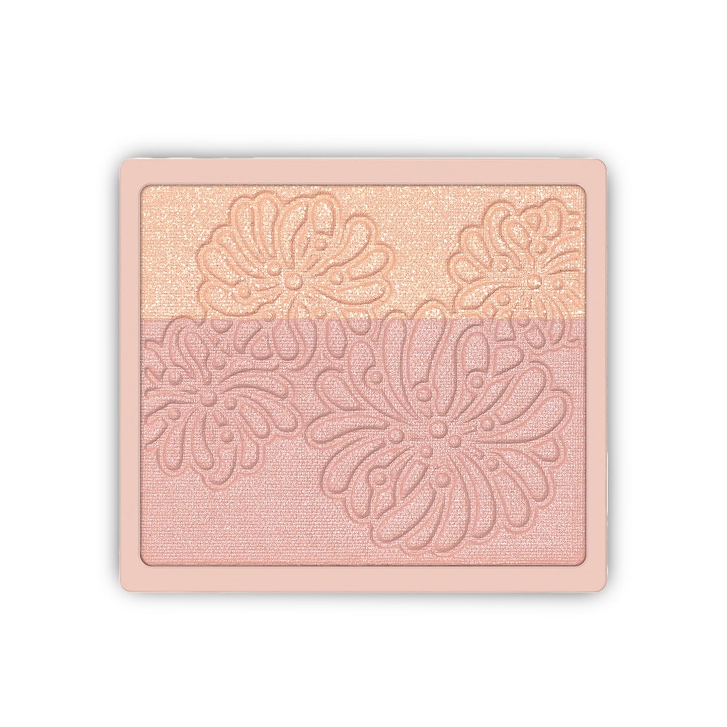 Paul & Joe Pressed Blush Palette Refill Only, Case Sold Separately, Oil-Absorbing Blush Powder, Bi-Color Face Blushes with Fitting Veil Powder, Light Rose and Light Pink, 03 Lit De Princesse, 0.17 oz