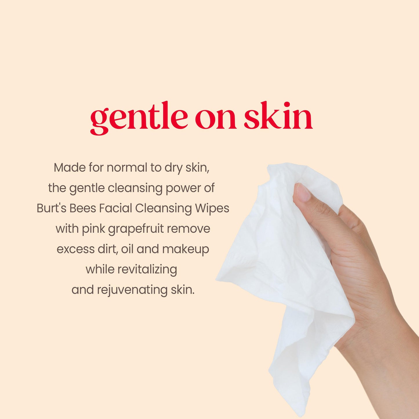 Burt's Bees Facial Cleansing Towelettes with Pink Grapefruit - 30 Count