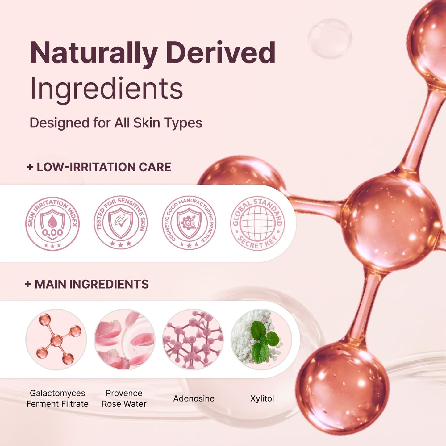 SECRETKEY Starting Rose Essence Toner, Galactomyces Ferment with Rose Water for Radiance Glass Skin, Hydrating Essence, Helps Improve Uneven Skin Tone, Korean Skin Care Essence (5.07 Fl Oz / 150ml)